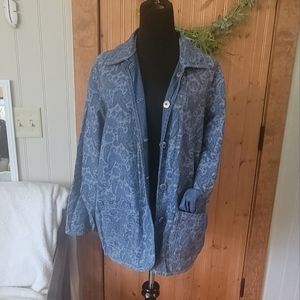 Vintage reversible denim blazer size m